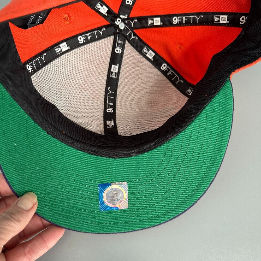 New Era Phoenix Suns 9FIFTY Snapback Hat Mens Medium-Large Orange Purple NBA Cap - Picture 5 of 6